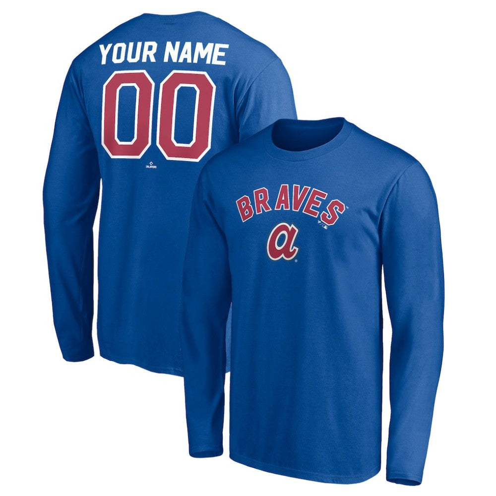 Atlanta Braves Personalized Cooperstown Collection Winning Streak Long Sleeve T-Shirt - Royal - MLB Online