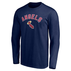 California Angels Personalized Cooperstown Collection Winning Streak Long Sleeve T-Shirt - Navy - MLB Online