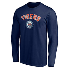 Detroit Tigers Personalized Cooperstown Collection Winning Streak Long Sleeve T-Shirt - Navy - MLB Lifestyle