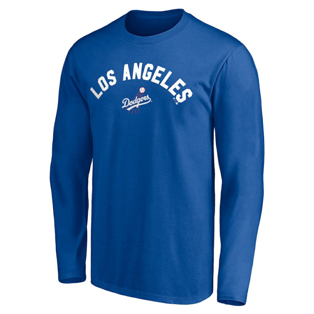 Los Angeles Dodgers Personalized Cooperstown Collection Winning Streak Long Sleeve T-Shirt - Royal - MLB Discount
