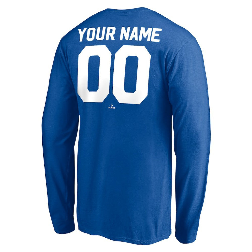 Los Angeles Dodgers Personalized Cooperstown Collection Winning Streak Long Sleeve T-Shirt - Royal - MLB Discount