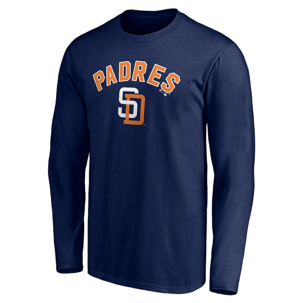 San Diego Padres Personalized Cooperstown Collection Winning Streak Long Sleeve T-Shirt - Navy - MLB Discount