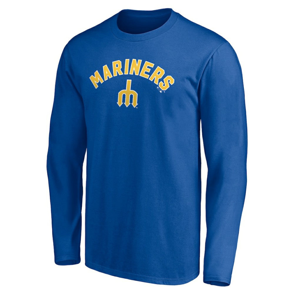 Seattle Mariners Personalized Cooperstown Collection Winning Streak Long Sleeve T-Shirt - Royal - MLB on Sale
