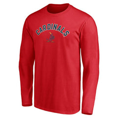 St. Louis Cardinals Personalized Cooperstown Collection Winning Streak Long Sleeve T-Shirt - Red - MLB Lifestyle