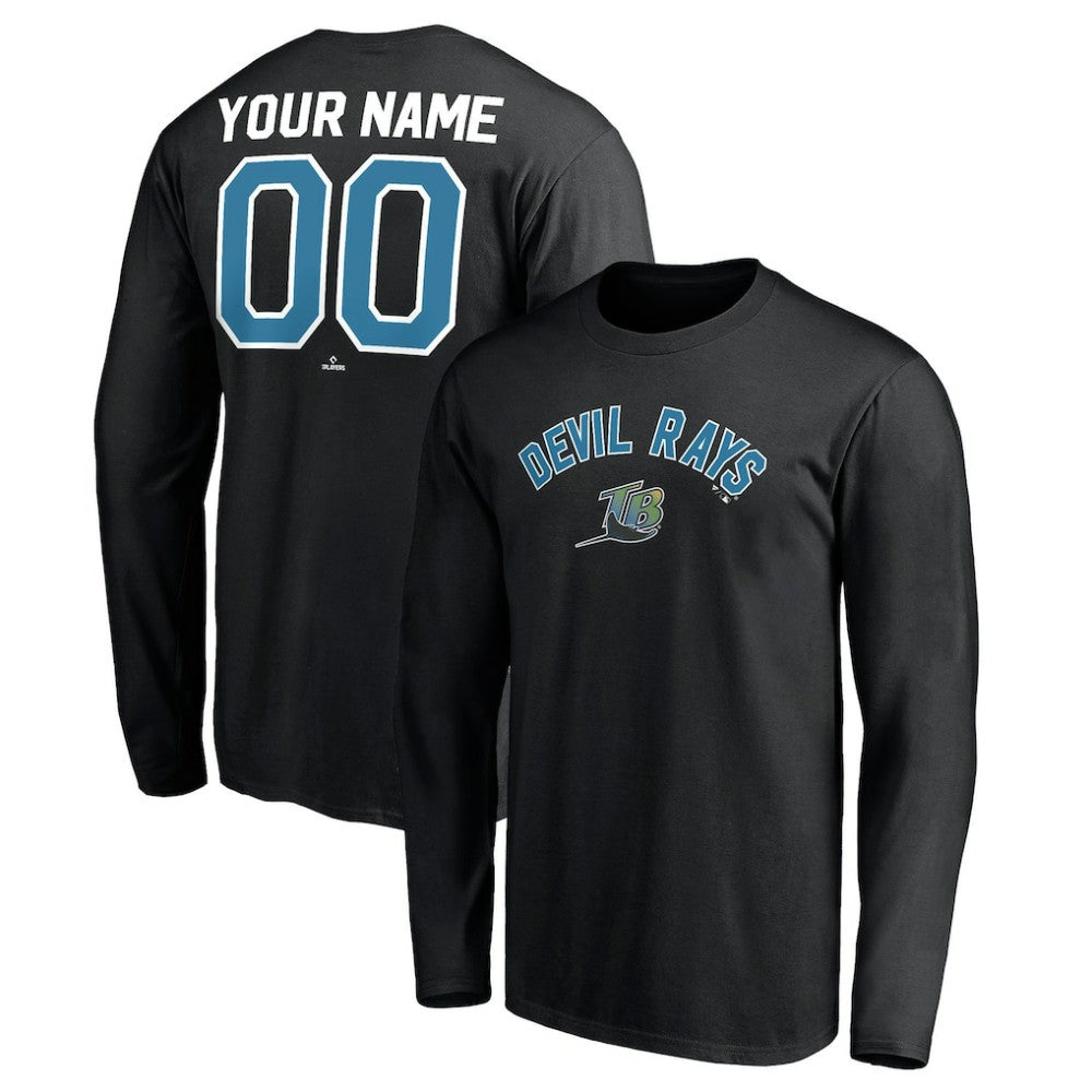 Tampa Bay Rays Personalized Cooperstown Collection Winning Streak Long Sleeve T-Shirt - Black - MLB on Sale