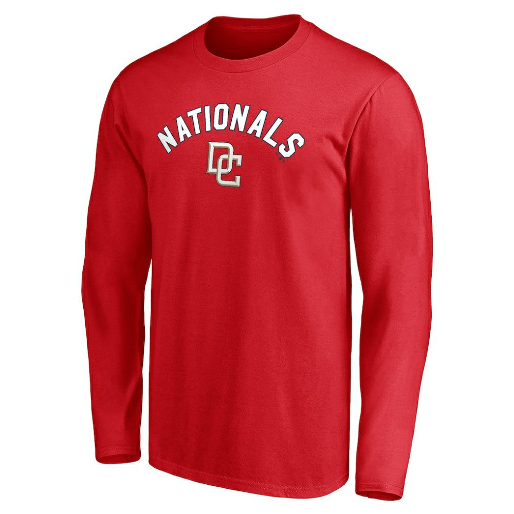 Washington Nationals Personalized Cooperstown Collection Winning Streak Long Sleeve T-Shirt - Red - MLB Sale