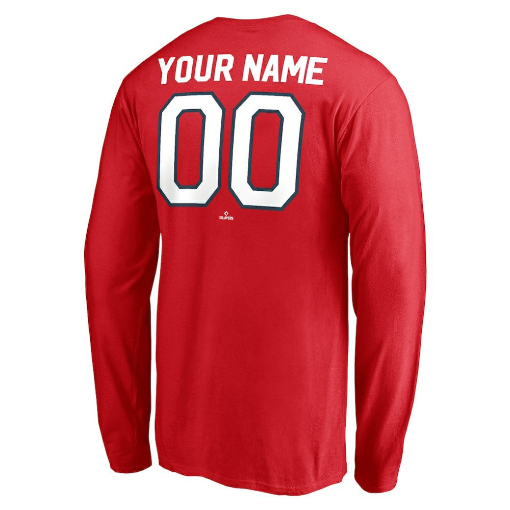 Washington Nationals Personalized Cooperstown Collection Winning Streak Long Sleeve T-Shirt - Red - MLB Sale
