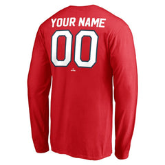 Washington Nationals Personalized Cooperstown Collection Winning Streak Long Sleeve T-Shirt - Red - MLB Sale