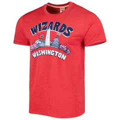 Washington Wizards Homage Unisex Hometown Hyper Local Tri-Blend T-Shirt Red