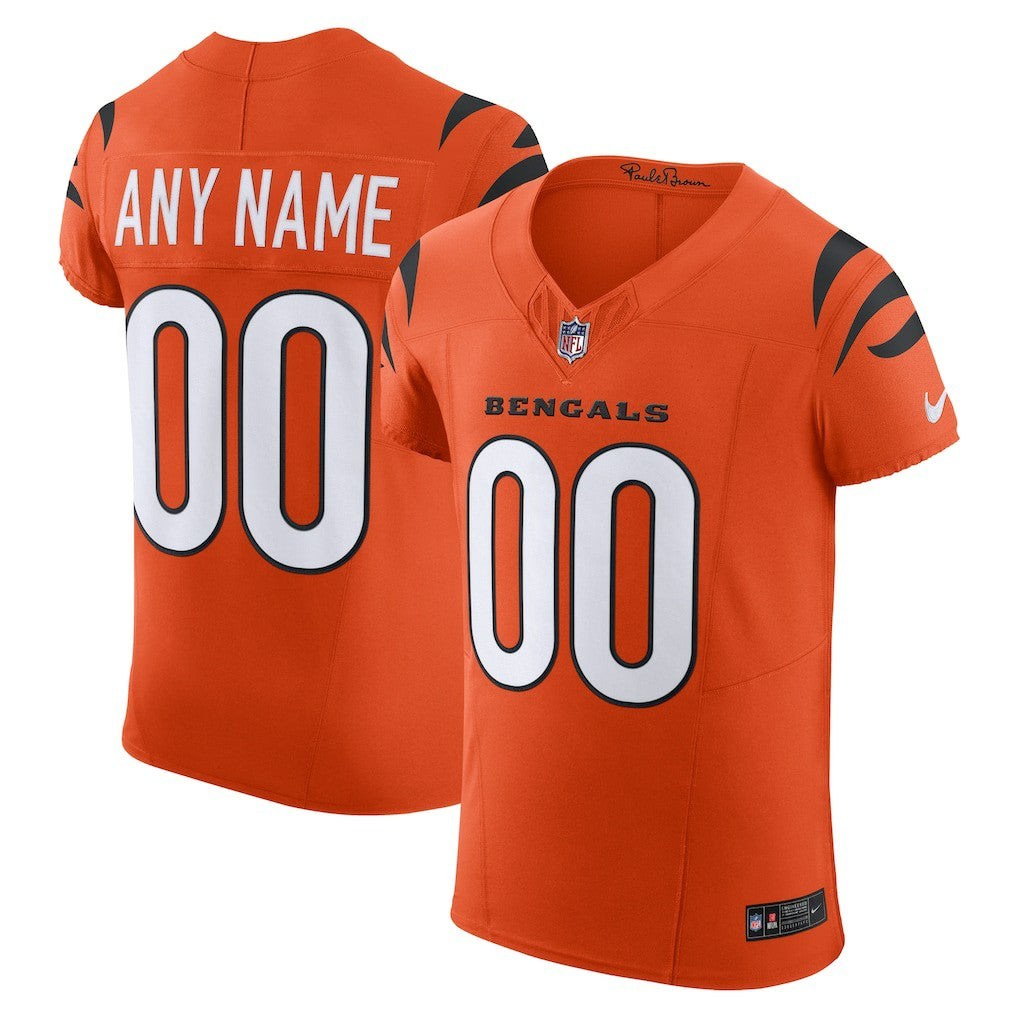 Nike Cincinnati Bengals Alternate Vapor F.U.S.E. Elite Custom Jersey Men's Orange
