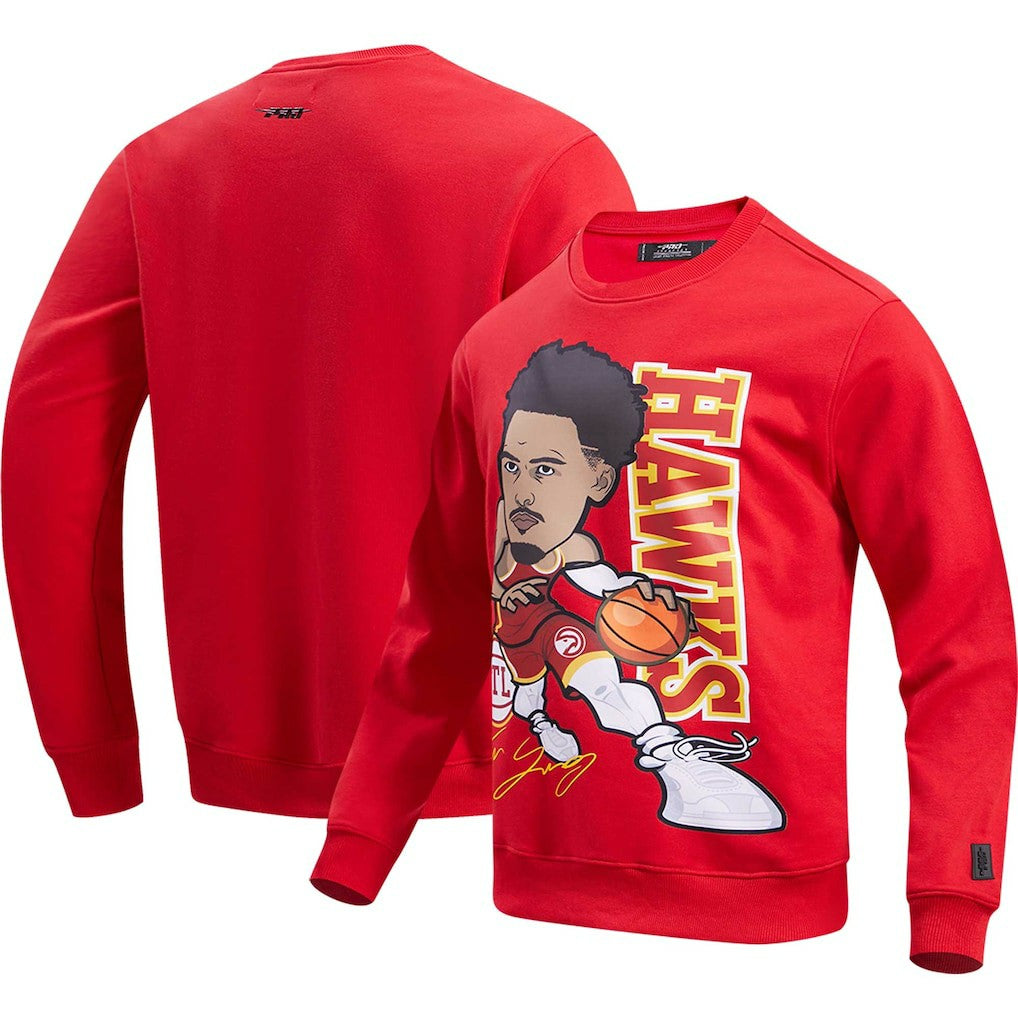 Trae Young Atlanta Hawks Pro Standard Avatar Pullover Sweatshirt Red