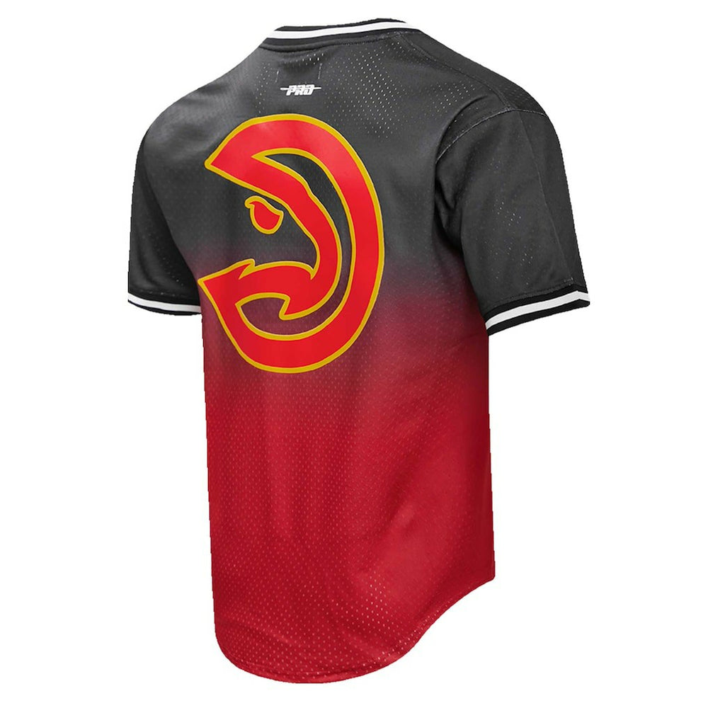 Trae Young Atlanta Hawks Post Ombre Name & Number T-Shirt Black/Red