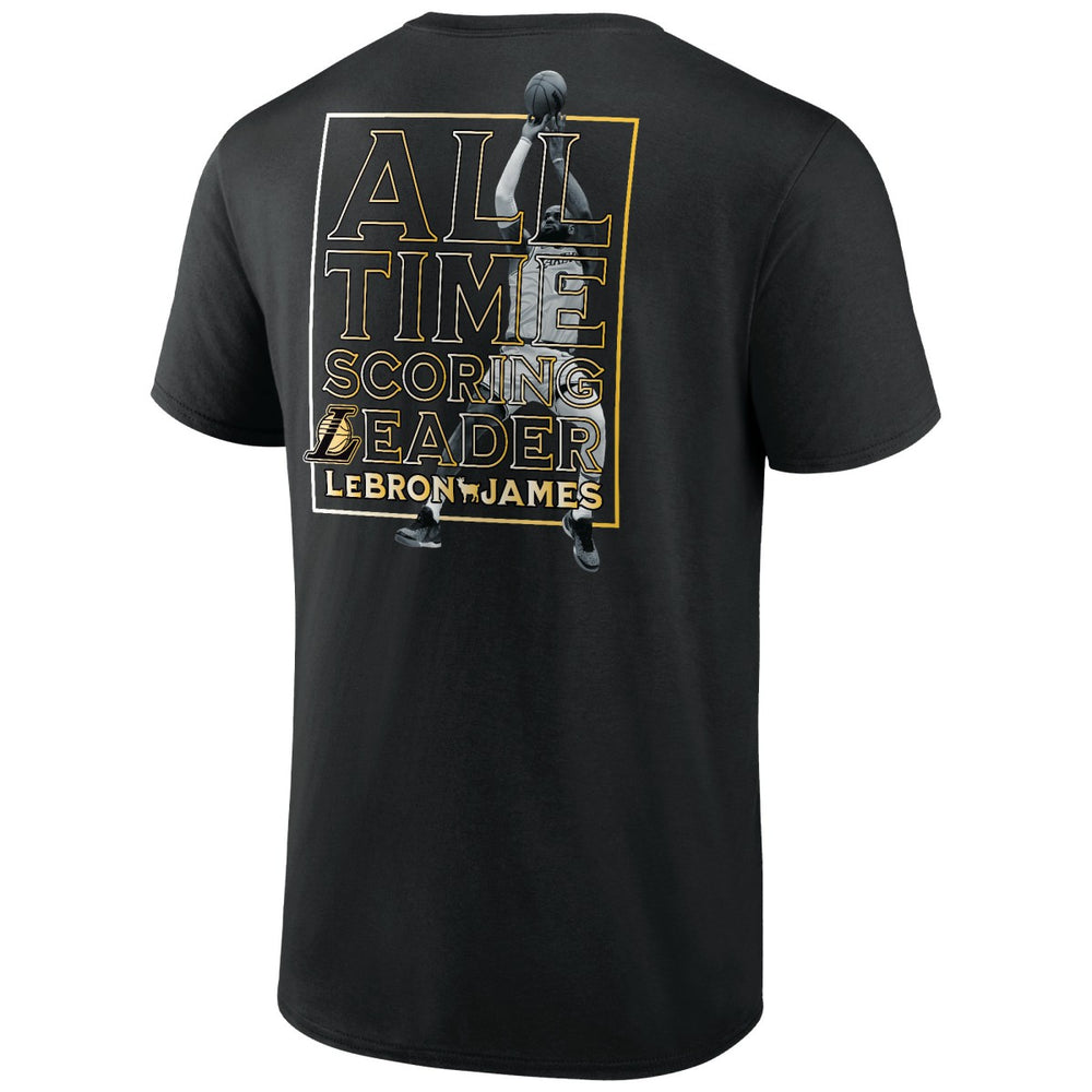 LeBron James Los Angeles Lakers NBA All-Time Scoring Record T-Shirt Black