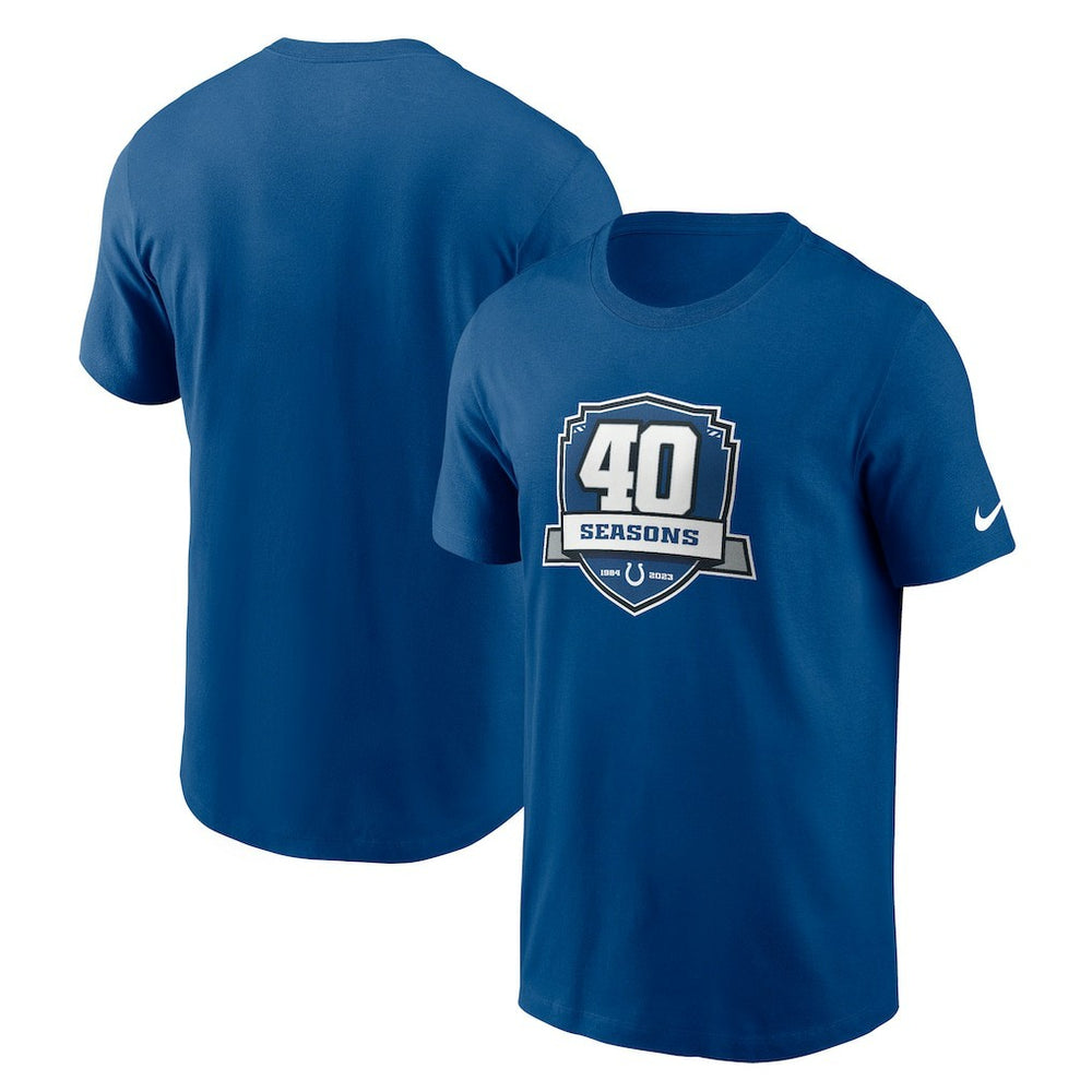 Nike Indianapolis Colts 40th Anniversary Essential T-Shirt Royal