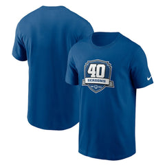 Nike Indianapolis Colts 40th Anniversary Essential T-Shirt Royal