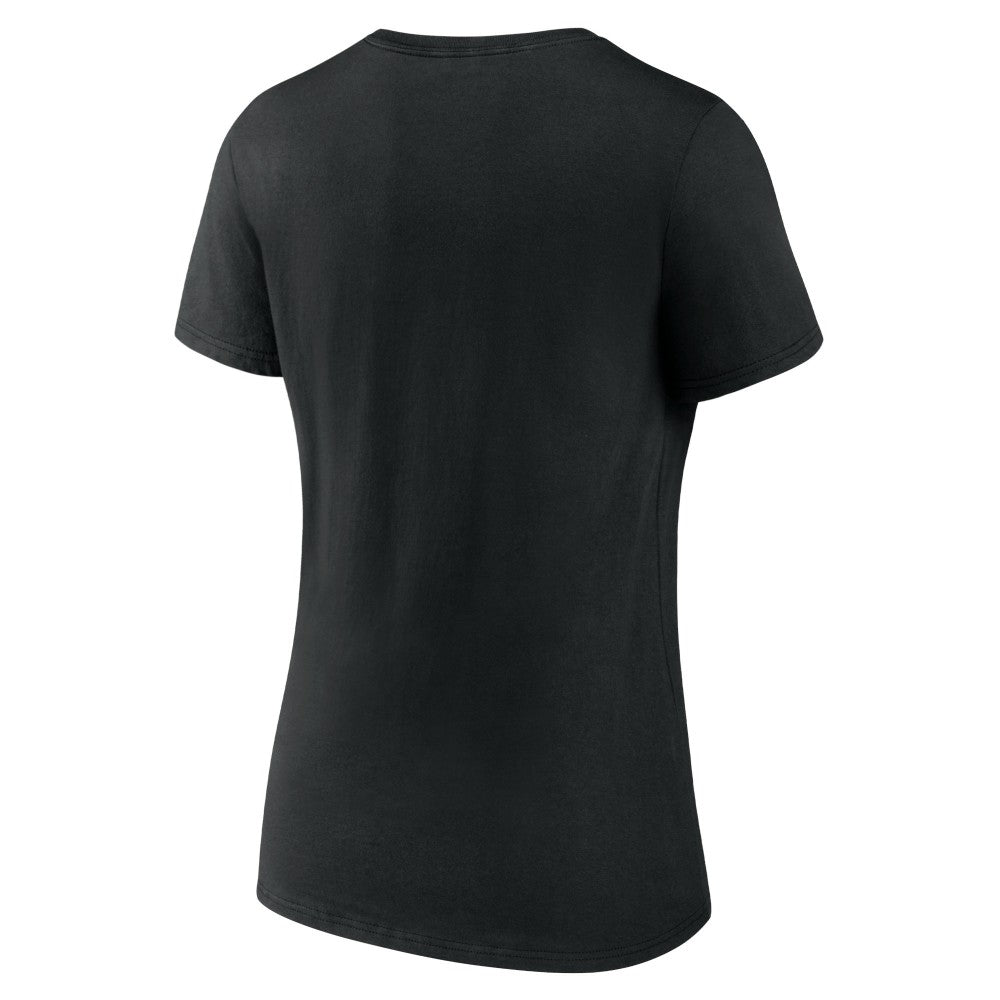 Cincinnati Reds Women's City Pride V-Neck T-Shirt - Black - MLB Lifestyle