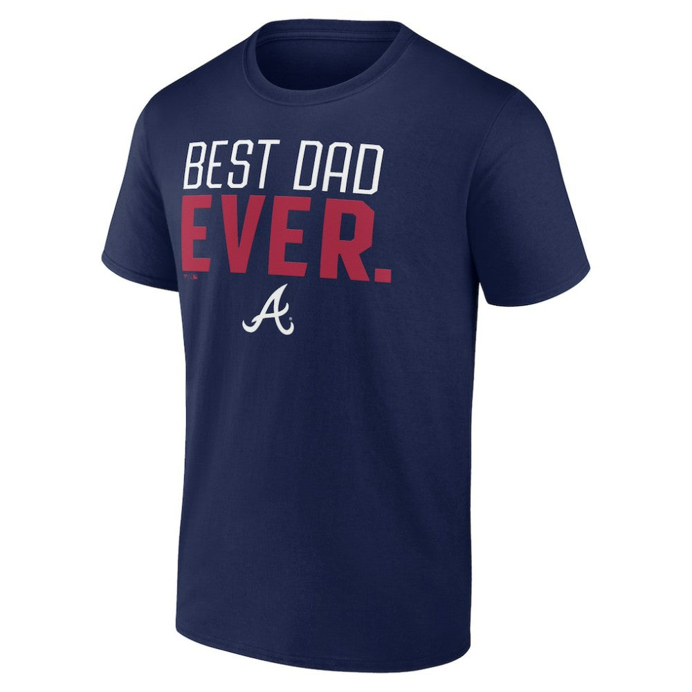Atlanta Braves Best Dad Ever T-Shirt - Navy - MLB Discount