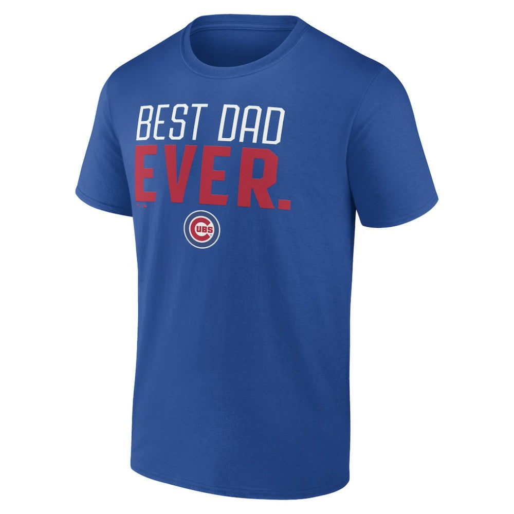 Chicago Cubs Best Dad Ever T-Shirt - Royal - MLB on Sale