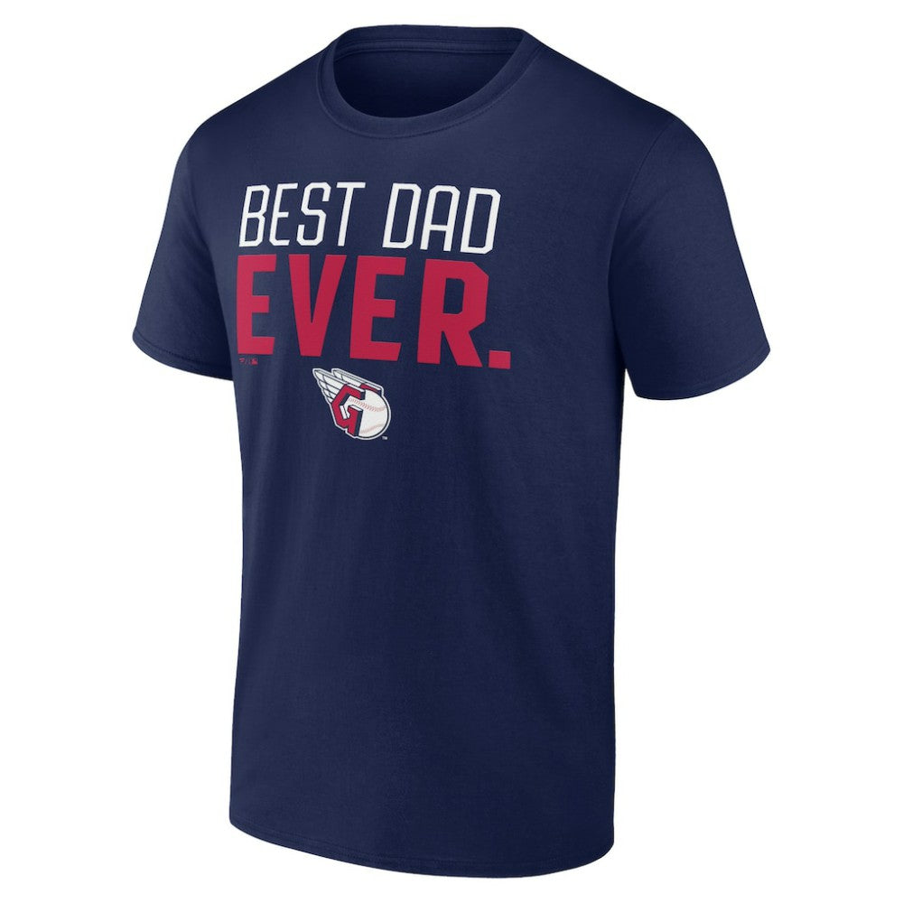 Cleveland Guardians Best Dad Ever T-Shirt - Navy - MLB on Sale