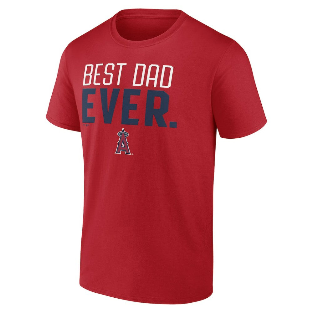 Los Angeles Angels Best Dad Ever T-Shirt - Red - MLB Lifestyle