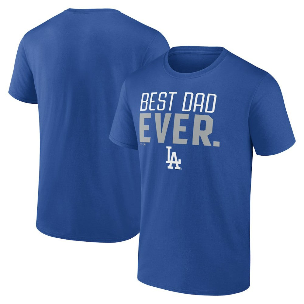 Los Angeles Dodgers Best Dad Ever T-Shirt - Royal - MLB Discount