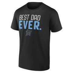 Miami Marlins Best Dad Ever T-Shirt - Black - MLB Lifestyle