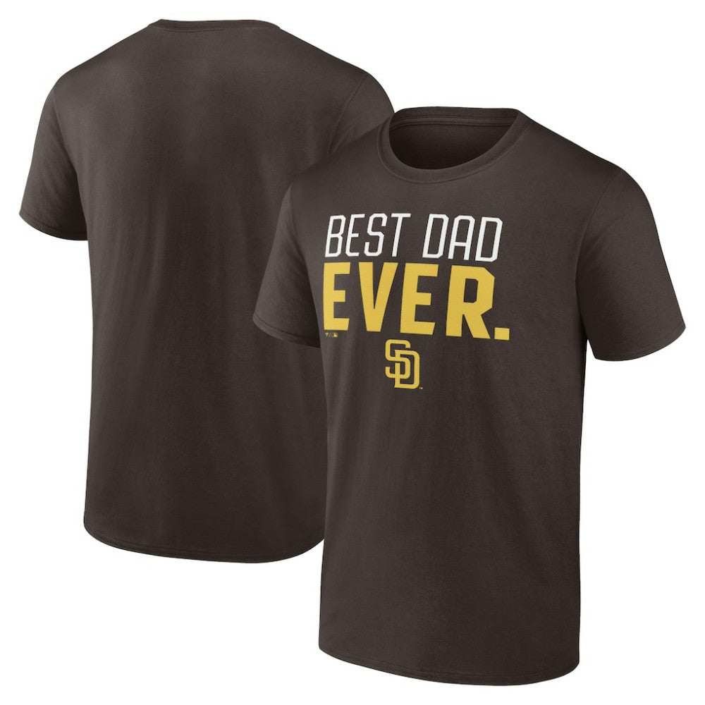 San Diego Padres Best Dad Ever T-Shirt - Brown - MLB Lifestyle