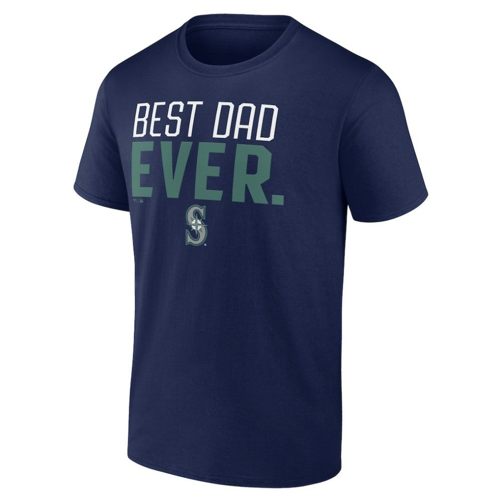 Seattle Mariners Best Dad Ever T-Shirt - Navy - MLB Lifestyle