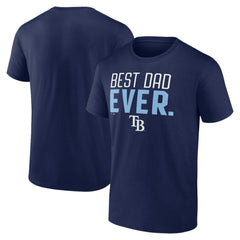 Tampa Bay Rays Best Dad Ever T-Shirt - Navy - MLB Online
