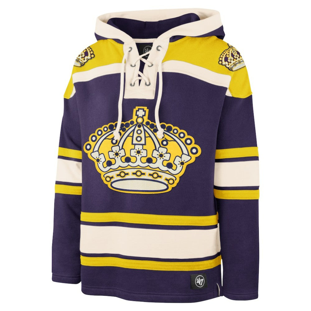 Los Angeles Kings '47 Superior Lacer Hoodie - Purple - NHL 5350626