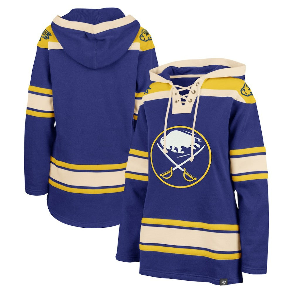 Buffalo Sabres '47 Women's Superior Lacer Pullover Hoodie - Royal - NHL 5351048