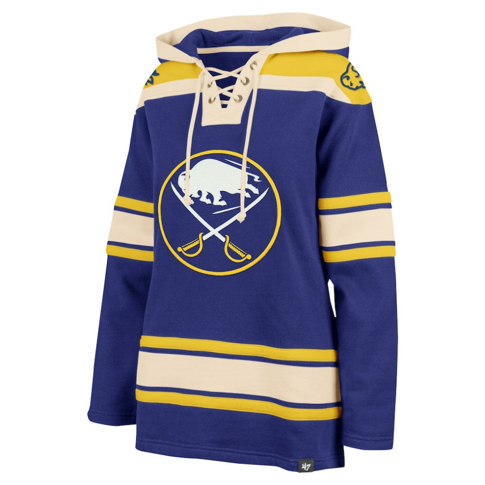 Buffalo Sabres '47 Women's Superior Lacer Pullover Hoodie - Royal - NHL 5351048
