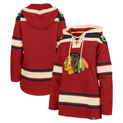 Chicago Blackhawks '47 Women's Superior Lacer Pullover Hoodie - Red - NHL 5351050
