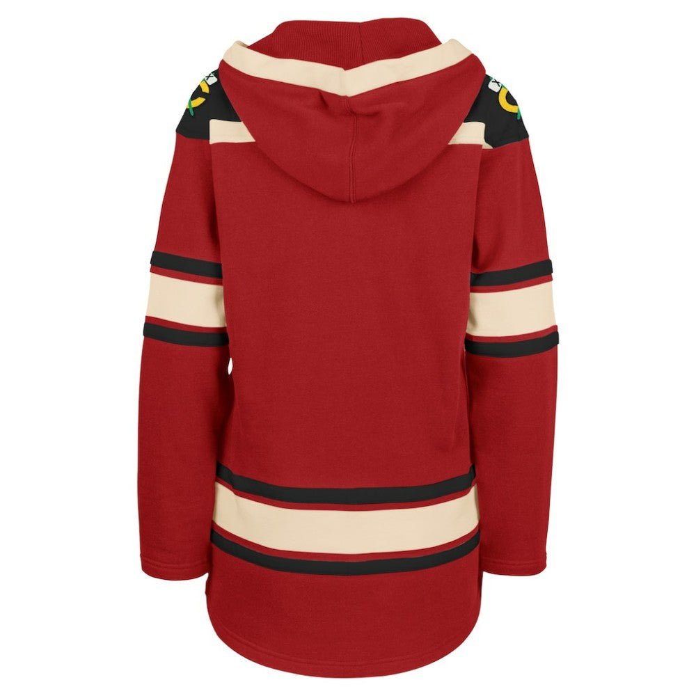 Chicago Blackhawks '47 Women's Superior Lacer Pullover Hoodie - Red - NHL 5351050