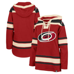Carolina Hurricanes '47 Women's Superior Lacer Pullover Hoodie - Red - NHL 5351053