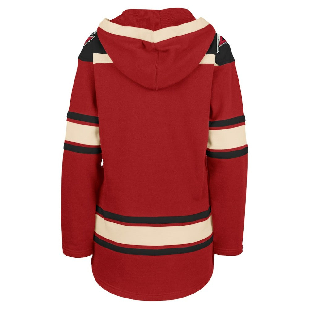 Carolina Hurricanes '47 Women's Superior Lacer Pullover Hoodie - Red - NHL 5351053