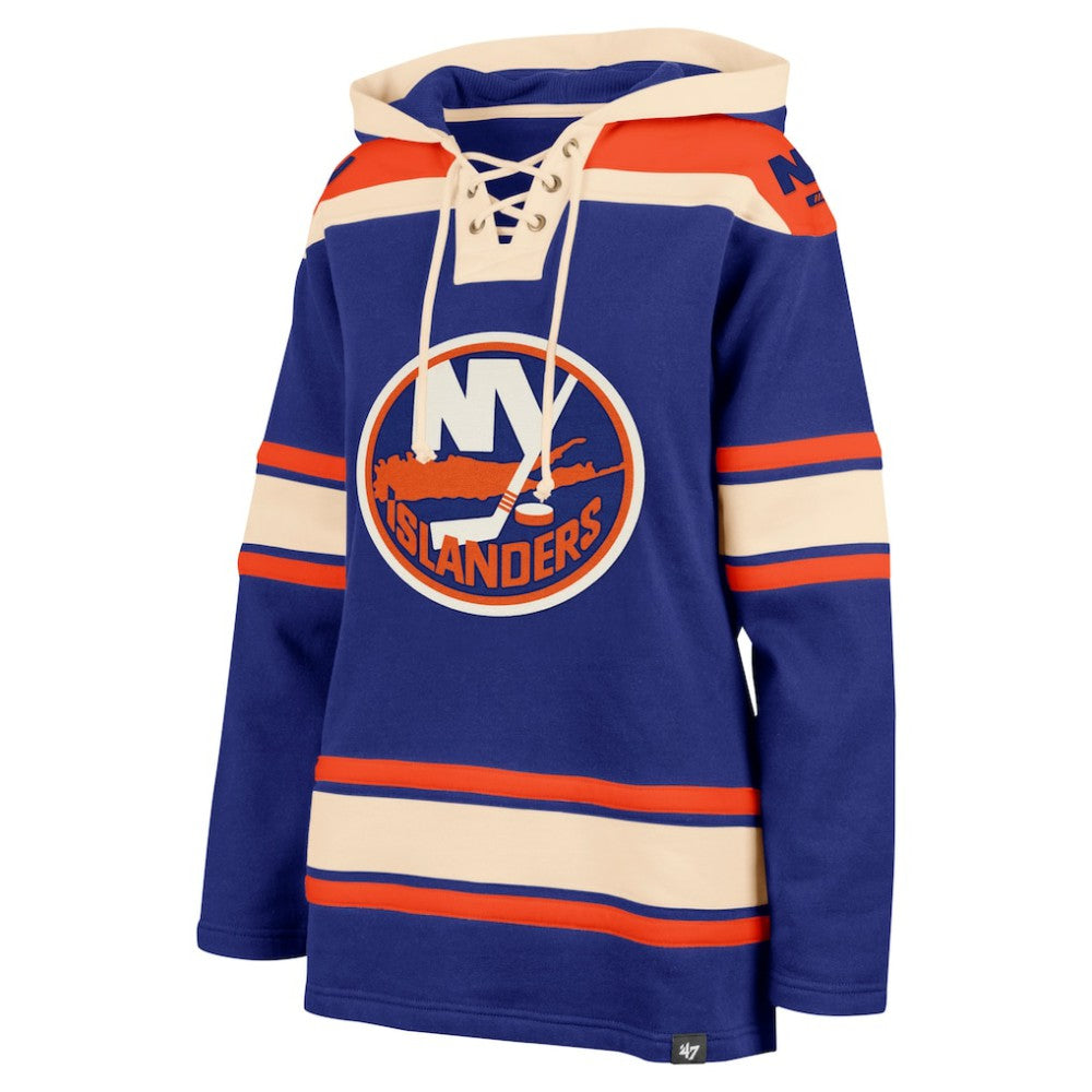New York Islanders '47 Women's Superior Lacer Pullover Hoodie - Royal - NHL 5351058