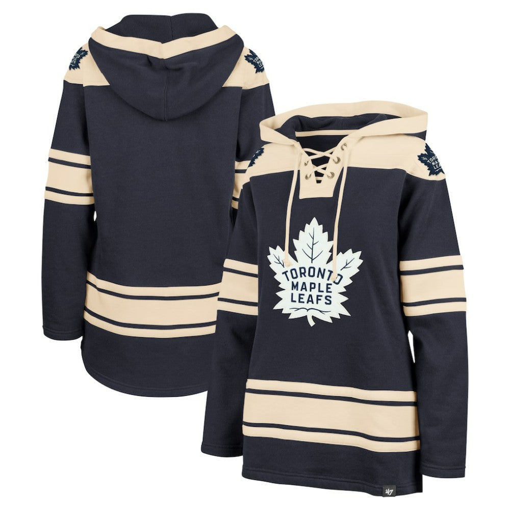 Toronto Maple Leafs '47 Women's Superior Lacer Pullover Hoodie - Navy - NHL 5351064