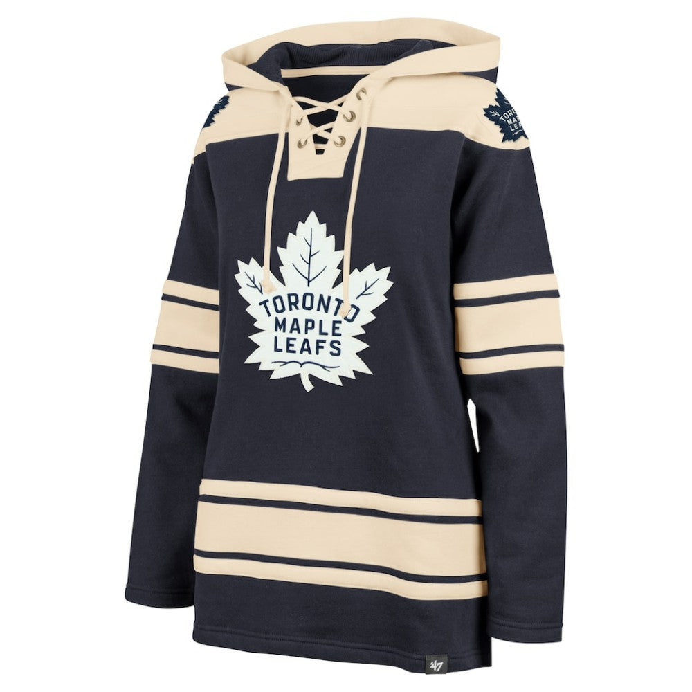 Toronto Maple Leafs '47 Women's Superior Lacer Pullover Hoodie - Navy - NHL 5351064