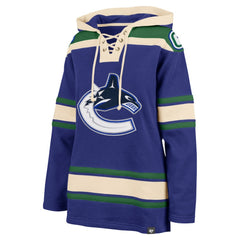 Vancouver Canucks '47 Women's Superior Lacer Pullover Hoodie - Blue - NHL 5351065