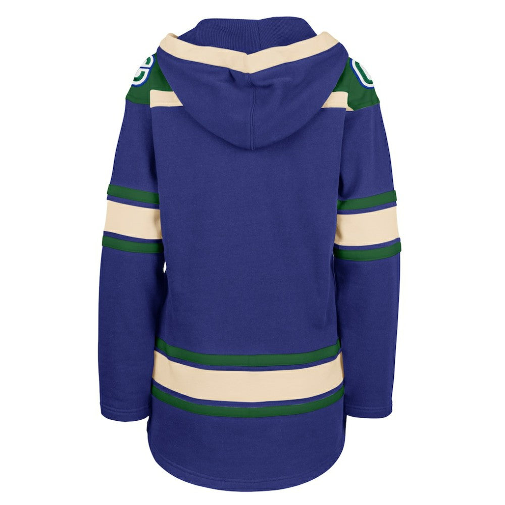 Vancouver Canucks '47 Women's Superior Lacer Pullover Hoodie - Blue - NHL 5351065