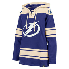 Tampa Bay Lightning '47 Women's Superior Lacer Pullover Hoodie - Blue - NHL 5351069