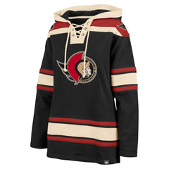 Ottawa Senators '47 Women's Superior Lacer Pullover Hoodie - Black - NHL 5351070