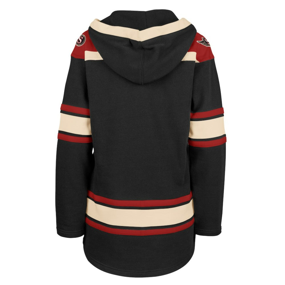Ottawa Senators '47 Women's Superior Lacer Pullover Hoodie - Black - NHL 5351070