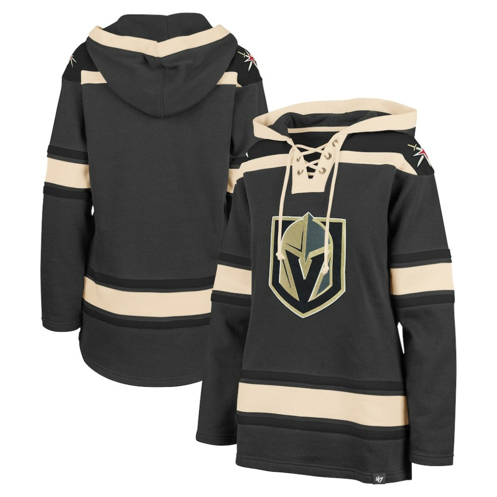 Vegas Golden Knights '47 Women's Superior Lacer Pullover Hoodie - Gray - NHL 5351076