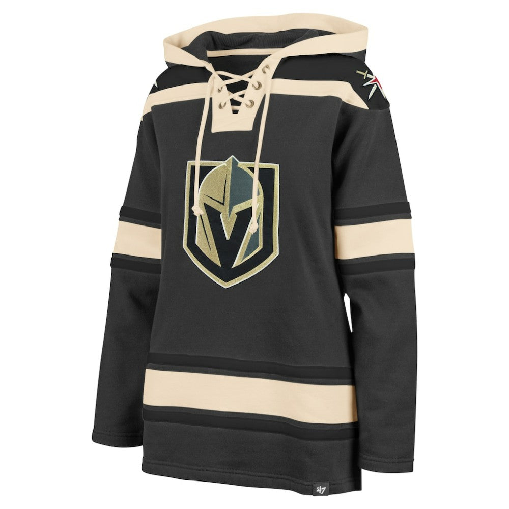 Vegas Golden Knights '47 Women's Superior Lacer Pullover Hoodie - Gray - NHL 5351076