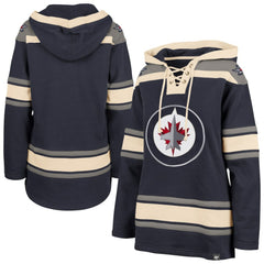 Winnipeg Jets '47 Women's Superior Lacer Pullover Hoodie - Navy - NHL 5351078