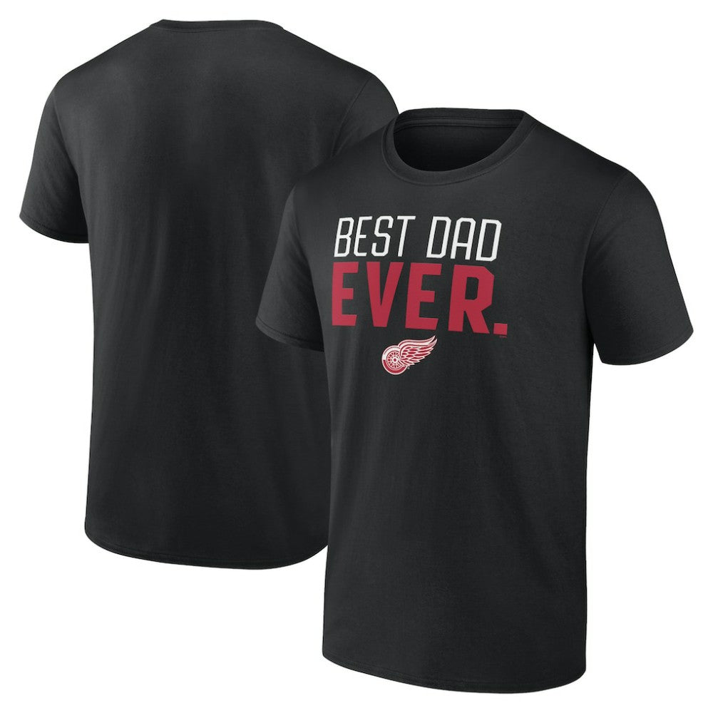 Detroit Red Wings Best Dad Ever T-Shirt - Black - NHL 5351381