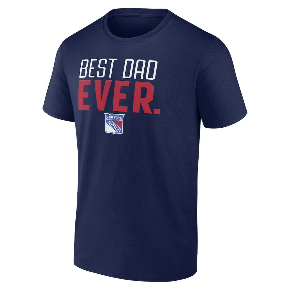New York Rangers Best Dad Ever T-Shirt - Navy - NHL 5351389