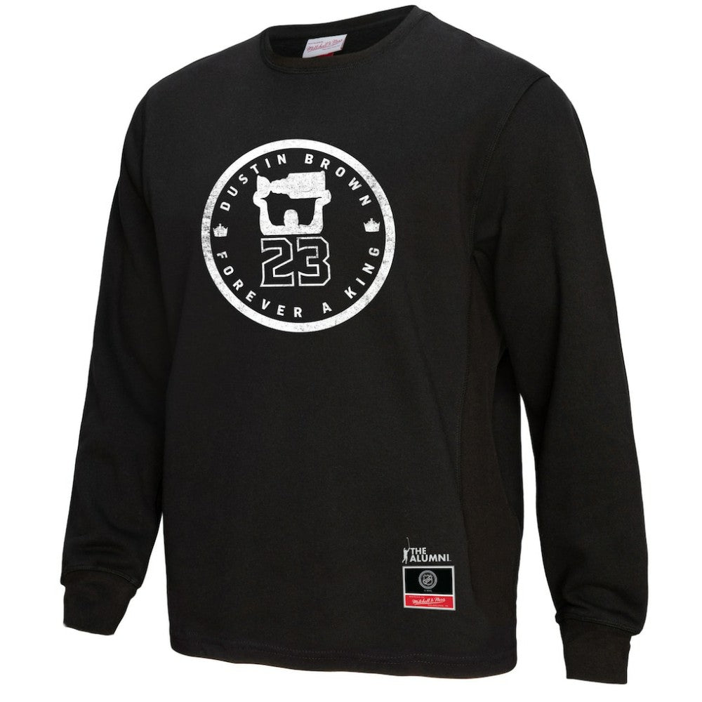 Dustin Brown Los Angeles Kings Mitchell & Ness Forever A King Long Sleeve T-Shirt - Black - NHL 5353041